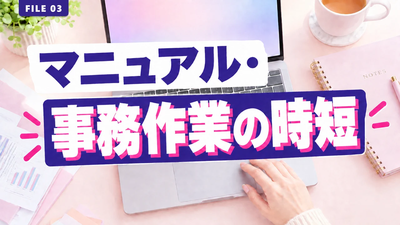 マニュアル・事務作業の時短