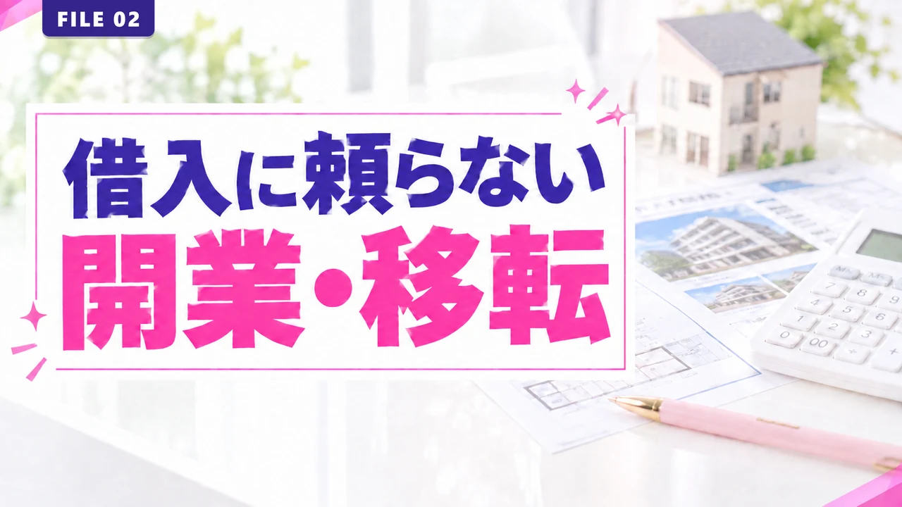 借入に頼らない開業・移転の進め方